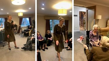 1940s entertainment hits the right note at Huddersfield care home